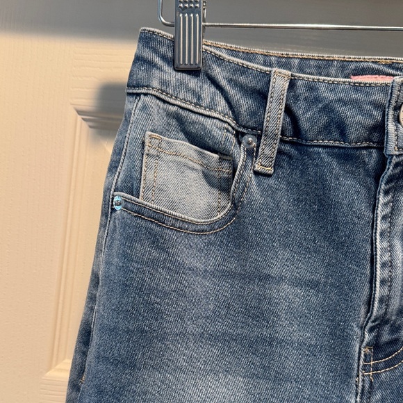 Juicy Couture 2 of Hearts Ankle Straight Leg Medium Wash Jeans 0/24 NWT - Picture 6 of 12